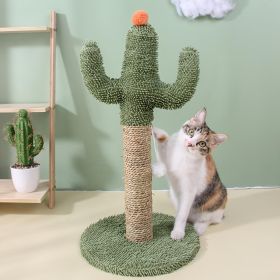 Interactive Cactus Cat Scratching Post Toy Durable Scratching Surface Suitable For Indoor Cats Fun Pet Supplies Good For Play And Exercise