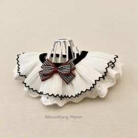 Lace Bow Pet Collar Elegant Neck Accessory For Cats Small Dogs Handcrafted Bowtie Luxury Pet Gift